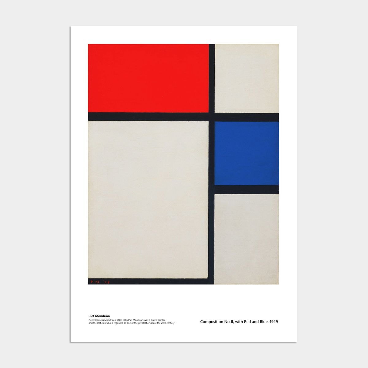 멜팅스튜디오(MELTING STUDIO) 미드 센츄리 모던 액자 인테리어 포스터 / 14번 Mondrian-Composition 1929