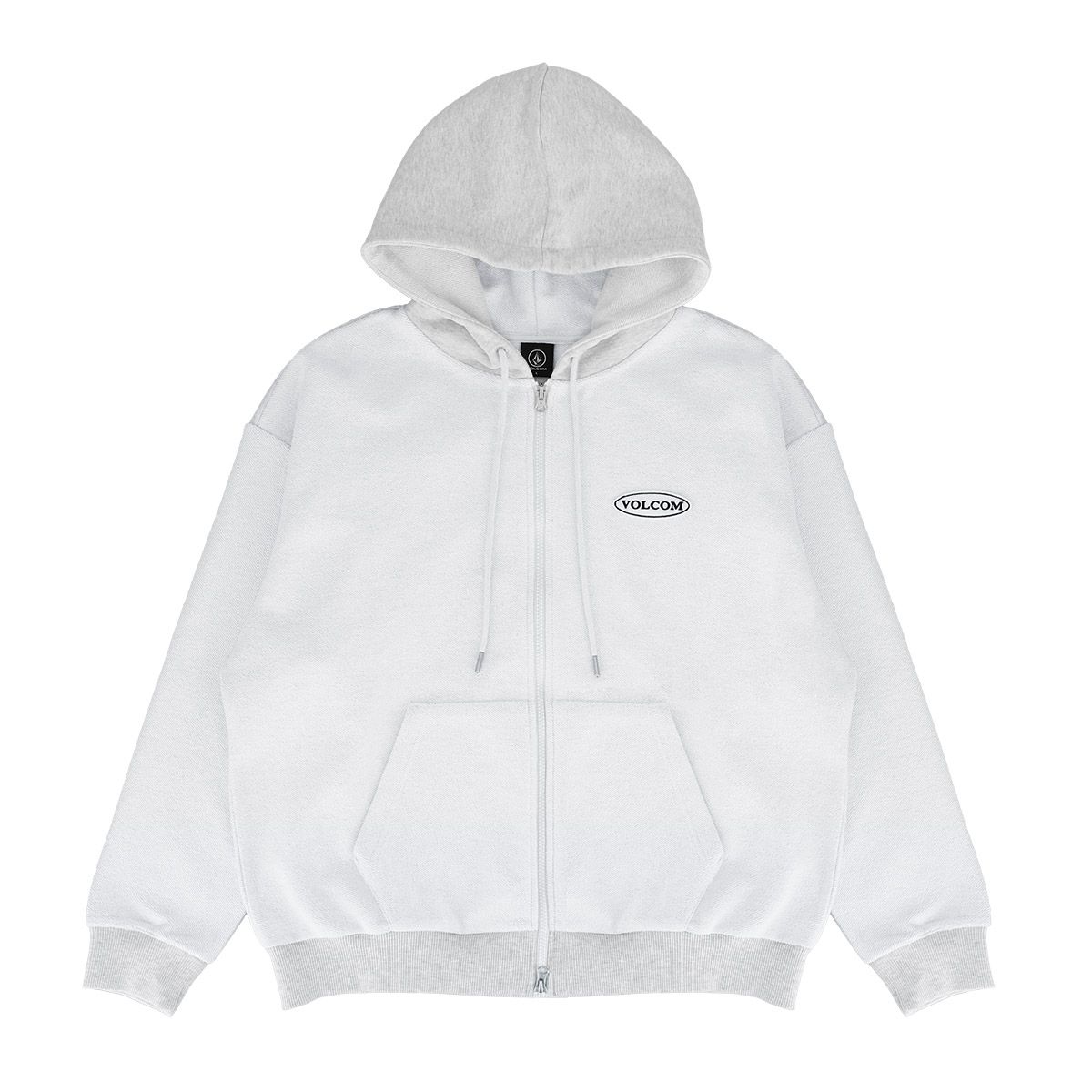 볼컴(VOLCOM) TWO FACE 오버핏 후드 집업 자켓(아이스 그레이)