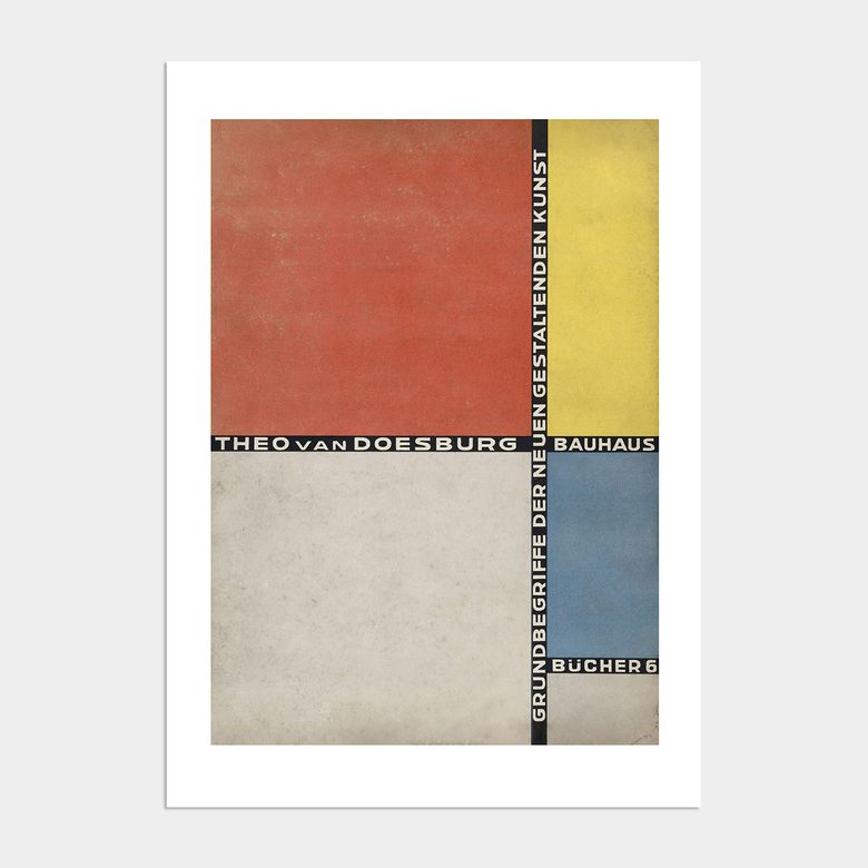 미드 센츄리 모던 액자 인테리어 포스터 / 15번 Van Doesburg-Grundbegriffe der neuen Gestaltenden Kunst 1925