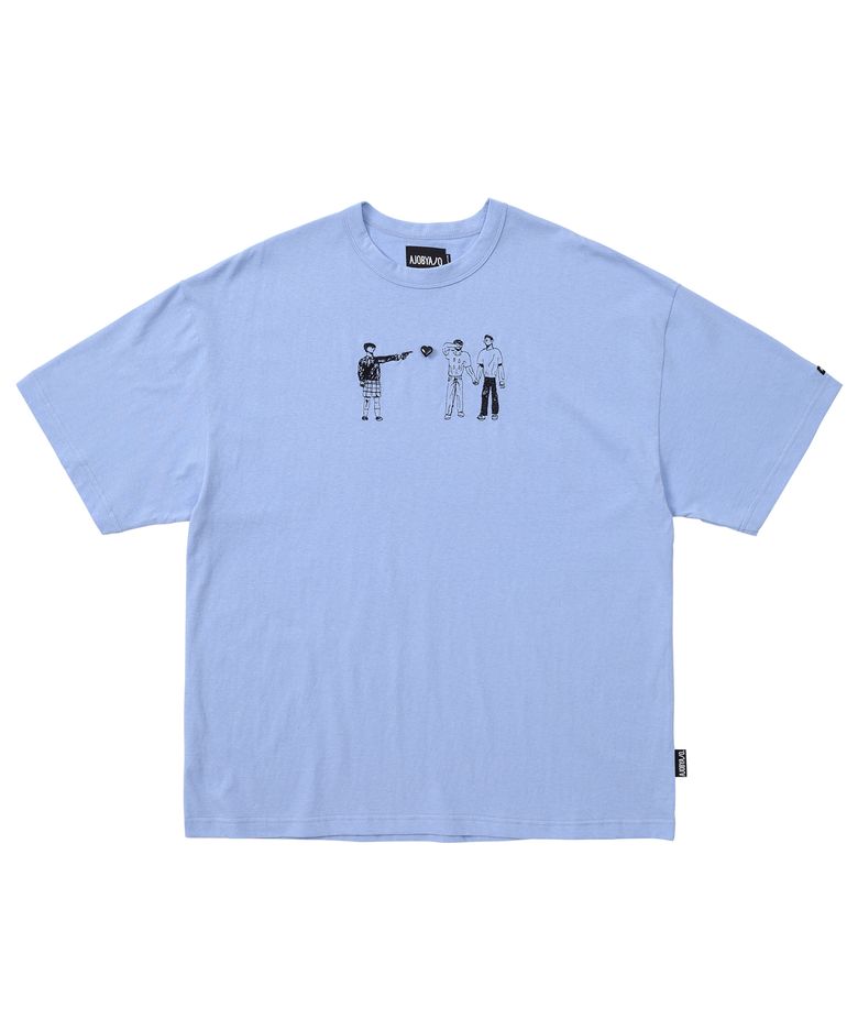 Girls Can Shoot T-Shirt [Sky Blue]