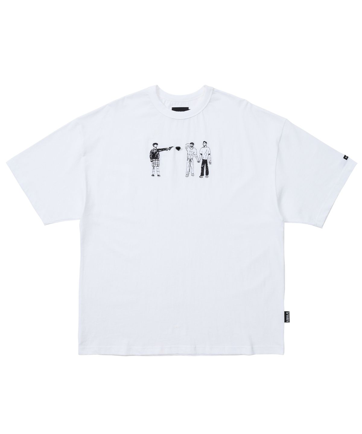 아조바이아조(AJOBYAJO) Girls Can Shoot T-Shirt [White]