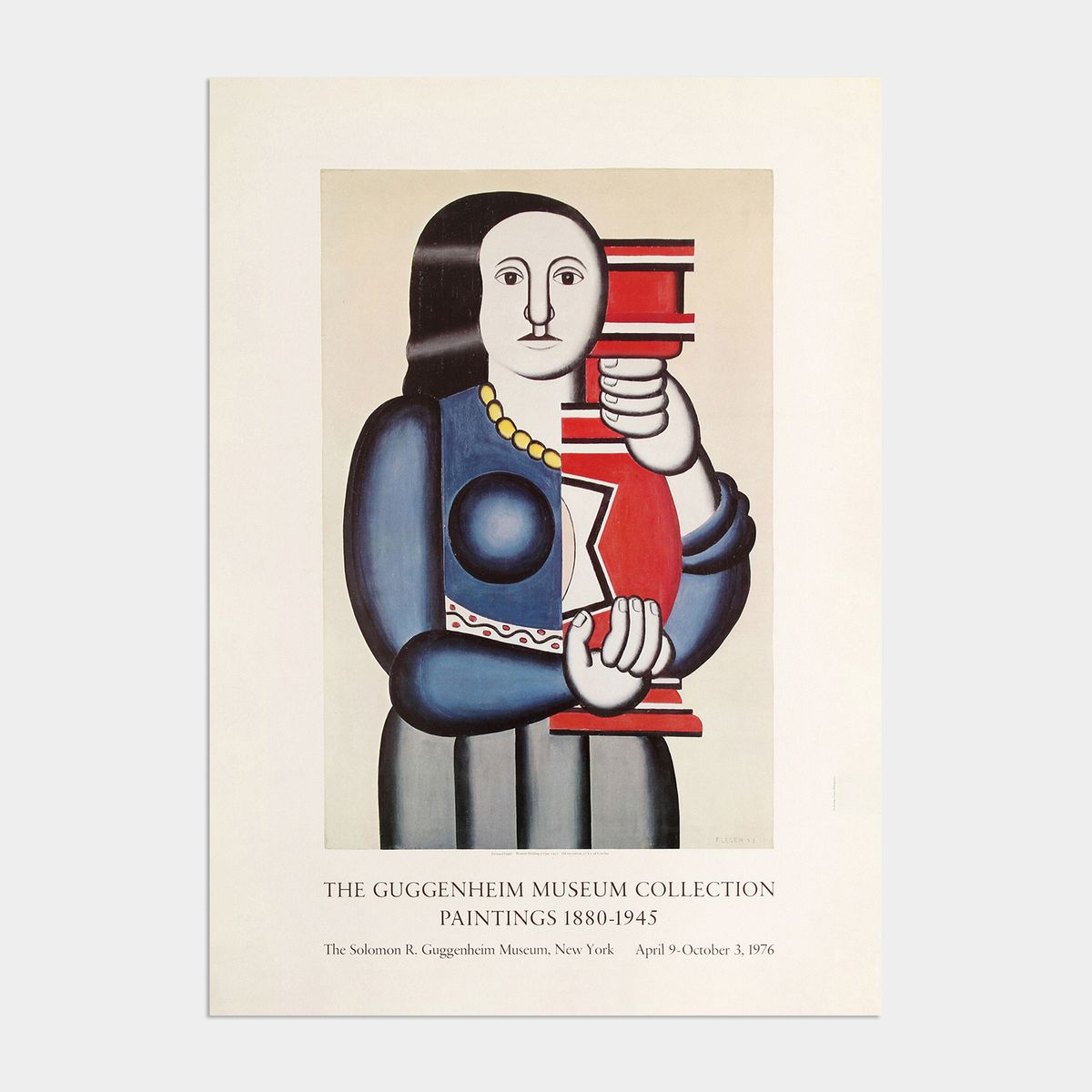 멜팅스튜디오(MELTING STUDIO) 미드 센츄리 모던 액자 인테리어 포스터 / 40번 Fernand Leger-Woman Holding a Vase 1928