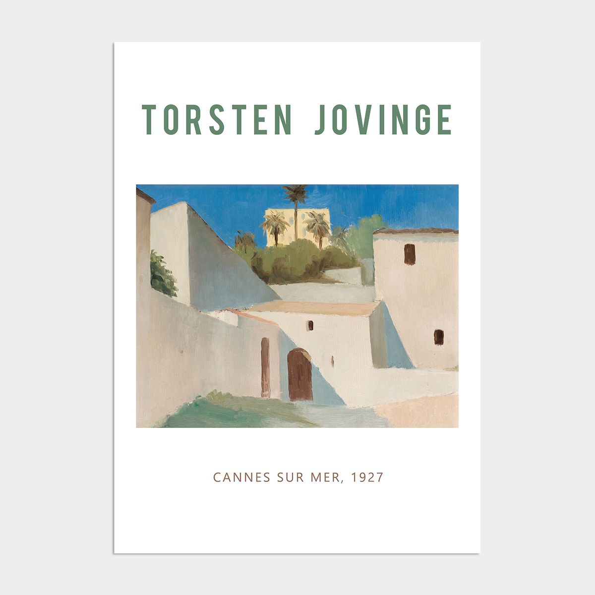 멜팅스튜디오(MELTING STUDIO) 미드 센츄리 모던 액자 인테리어 포스터 / 48번 Torsten Jovinge-Cannes sur Mer
