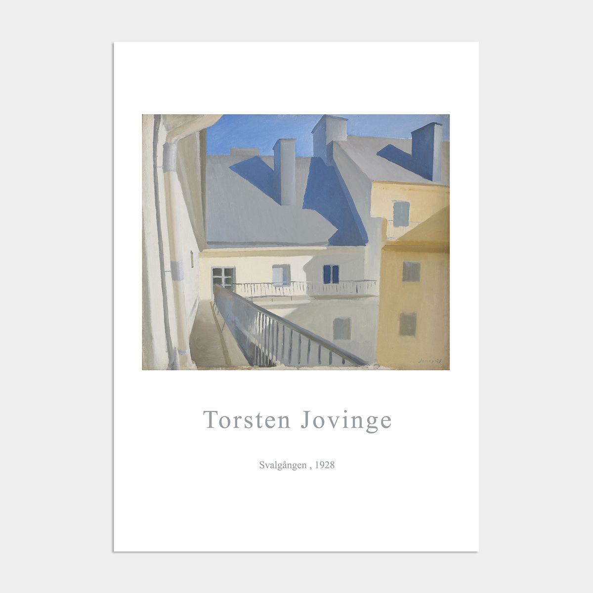 멜팅스튜디오(MELTING STUDIO) 미드 센츄리 모던 액자 인테리어 포스터 / 50번 Torsten Jovinge-Svalgangen 1928