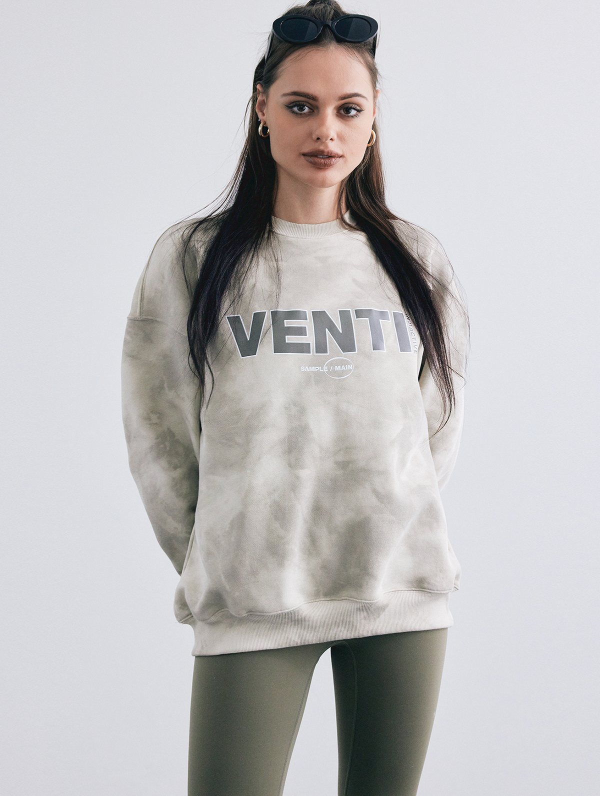 인지액티브(INJIACTIVE) VENTI TIE-DYE SWEATSHIRT 베이지