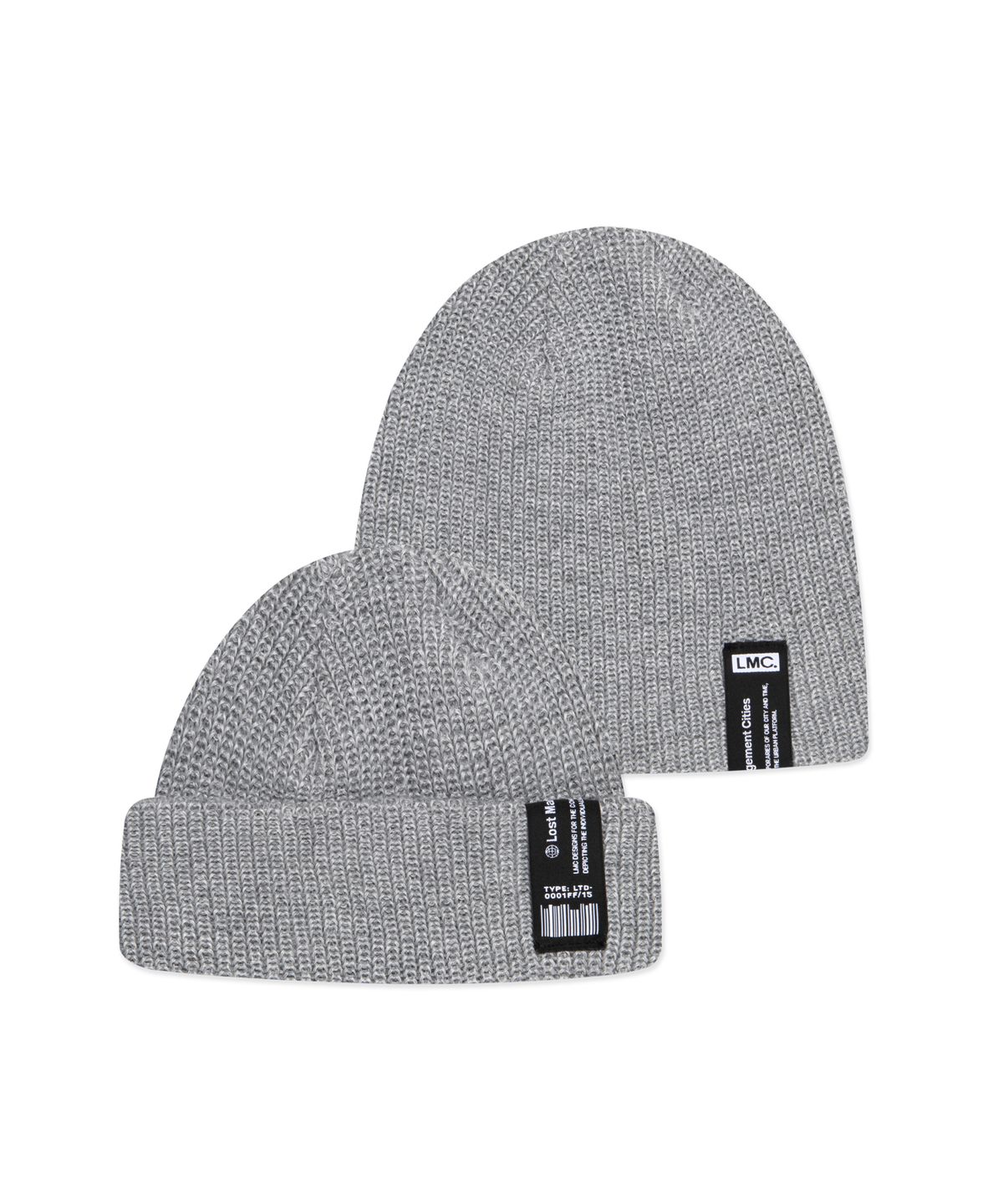 엘엠씨(LMC) LABEL SHORT BEANIE gray