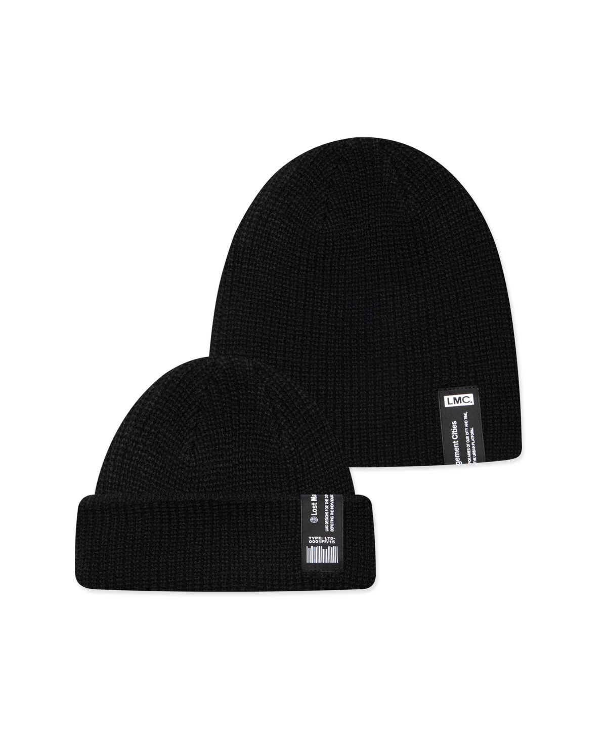 엘엠씨(LMC) LABEL SHORT BEANIE black