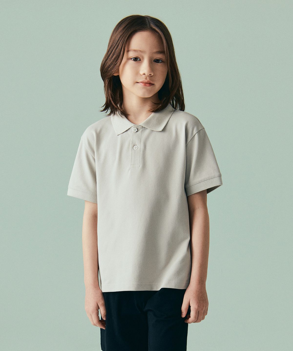 무신사 스탠다드 키즈(MUSINSA STANDARD KIDS) [쿨탠다드] 피케 폴로 셔츠 [머쉬룸]