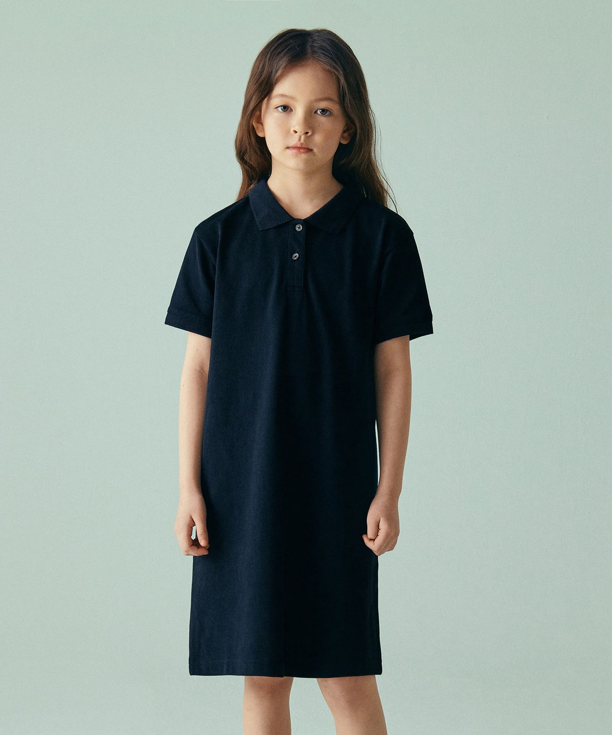 무신사 스탠다드 키즈(MUSINSA STANDARD KIDS) [쿨탠다드] 피케 폴로 원피스 [네이비]