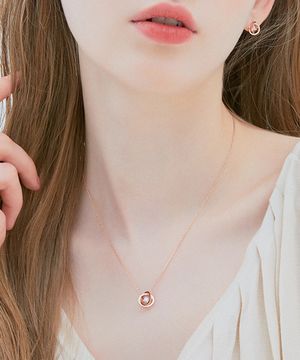 [아이유 PICK] MIOELLO 14K 1부 다이아 목걸이 (JJMEND2BS601R4420)