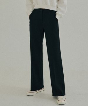 Semi Wide Hidden Banding Slacks (3 Colours)