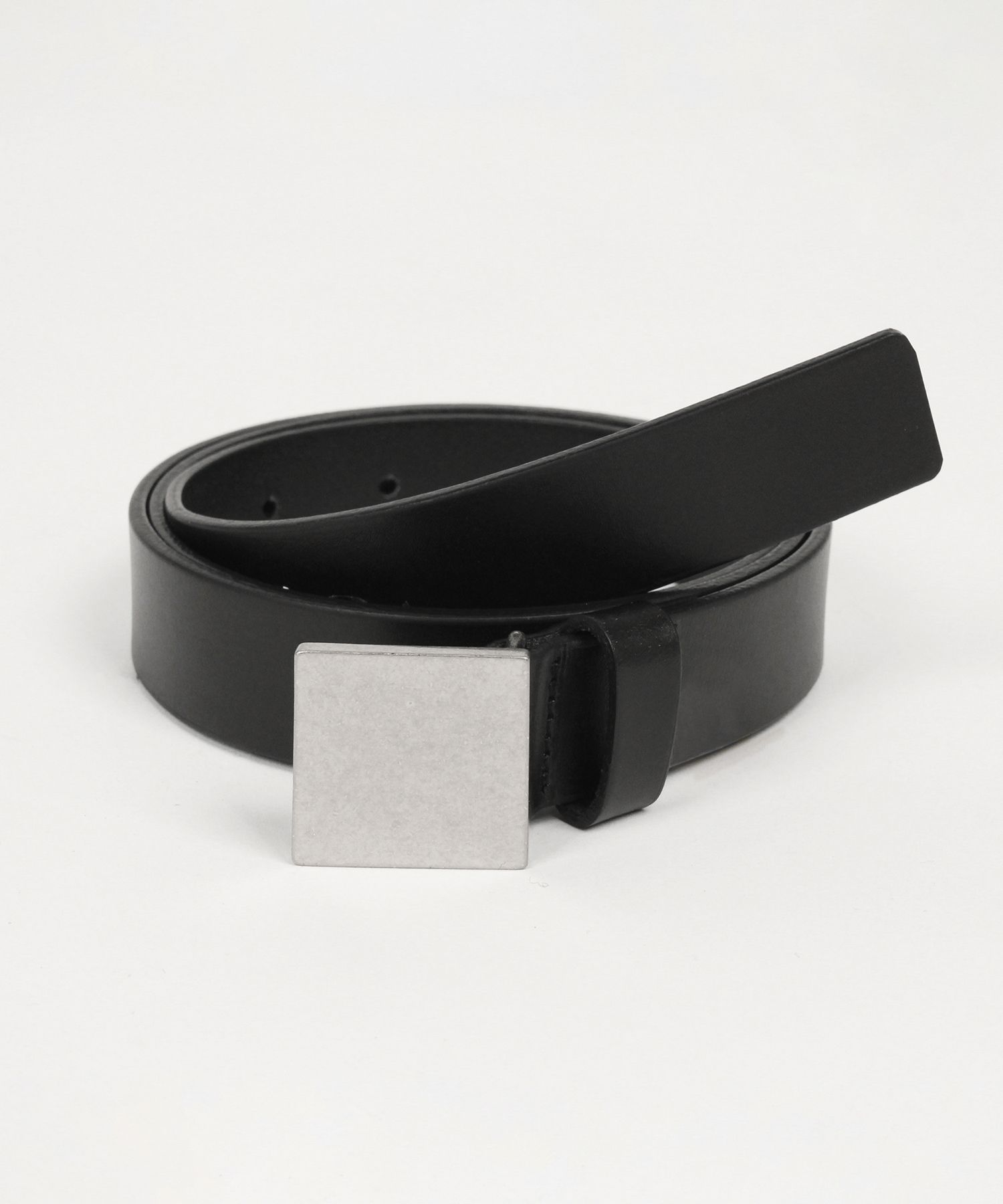 ●DOFFJASON● Square steel hard leather belt DJCOCBT017BLK MUSINSA | DOFFJASON SQUARE STEEL HARD LEATHER BELT