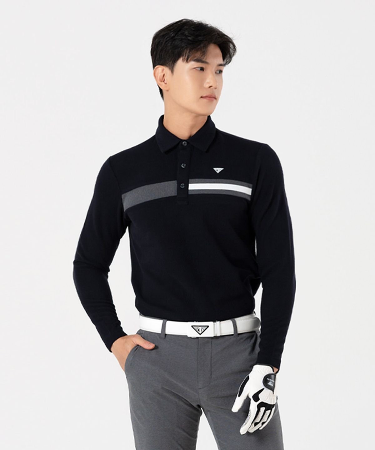 다운블로우(DOWNBLOW) FW 남자 골프웨어 가슴배색 카라티셔츠 DB6203