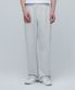 원 턱 와이드 라운지 스웨트 팬츠 [멜란지 라이트 그레이]