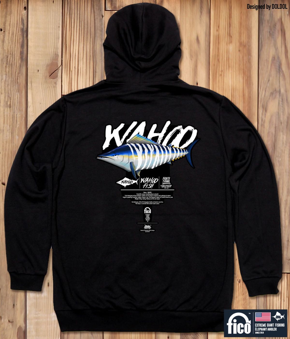 돌돌(DOLDOL) FICO-HOODY-31  익스트림 낚시 피코 캐릭터 그래픽 후드티 후디
