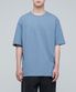 릴렉스 핏 크루 넥 티셔츠 [페이드 블루]