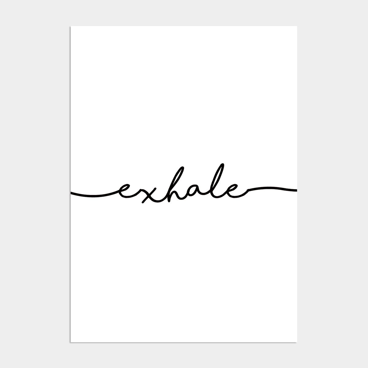 멜팅스튜디오(MELTING STUDIO) 북유럽 액자 인테리어 포스터 / 110번 EXHALE