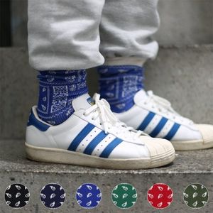 [3컬러 선택팩][6컬러]WORK21 페이즐리 반다나 패턴 자카드양말