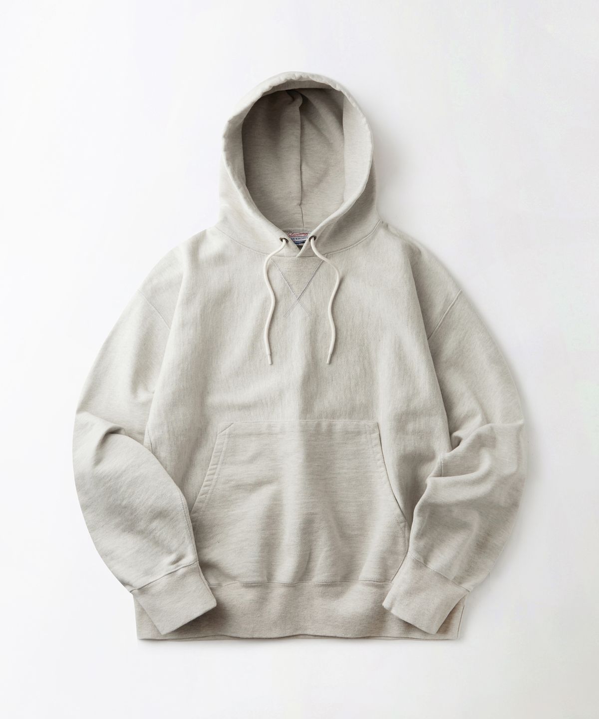 아웃스탠딩(OUTSTANDING) REVERSE HEAVY HOOD SWEAT_1%OATMEAL