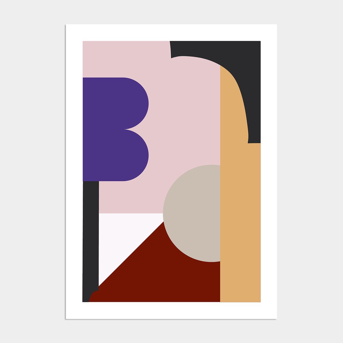 멜팅스튜디오(MELTING STUDIO) 미니멀 일러스트 액자 인테리어 포스터 / 16번 paper cuts-bread