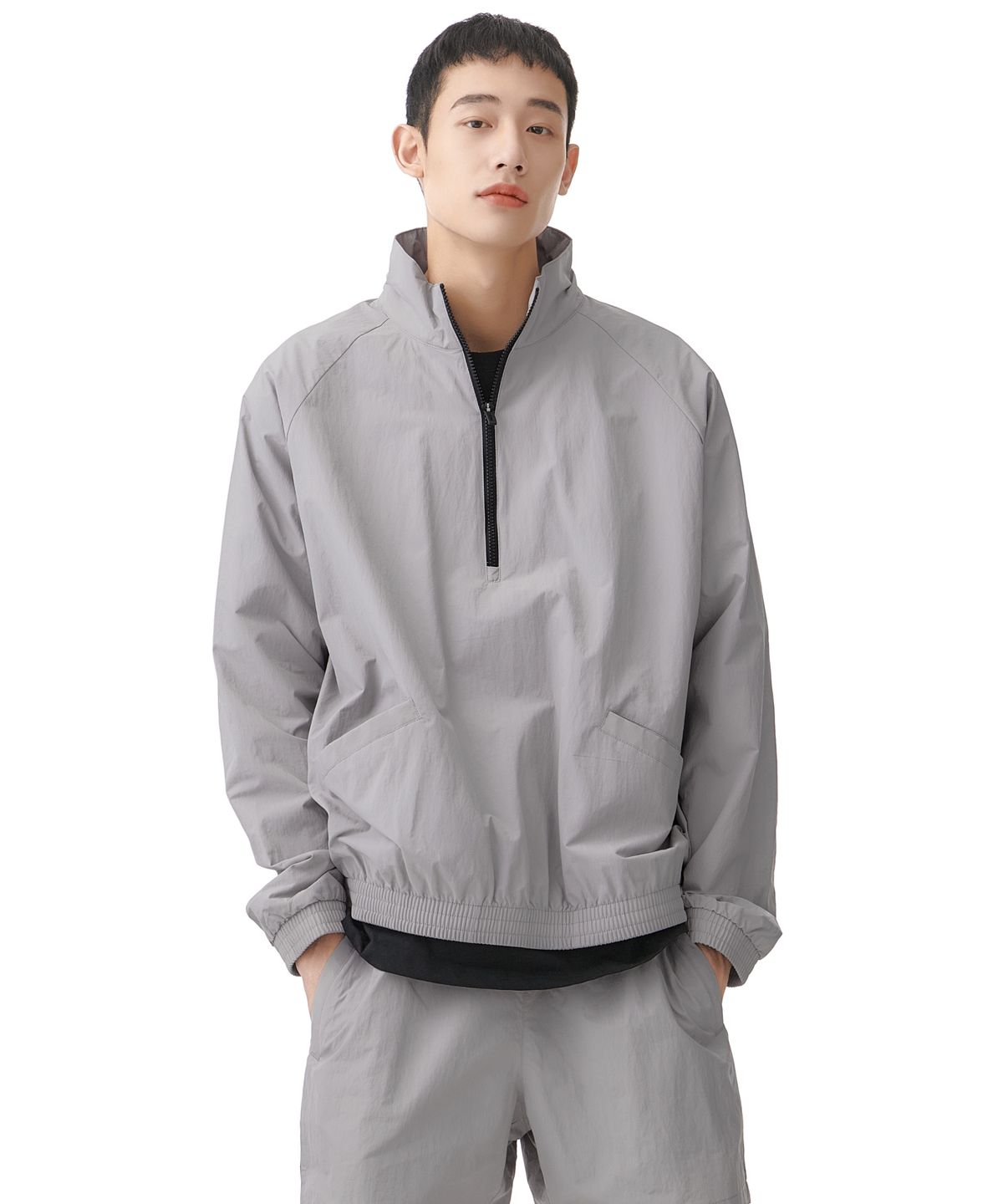 아식스(ASICS) 나일론 아노락 자켓 - 오트밀 / 2033B427-250