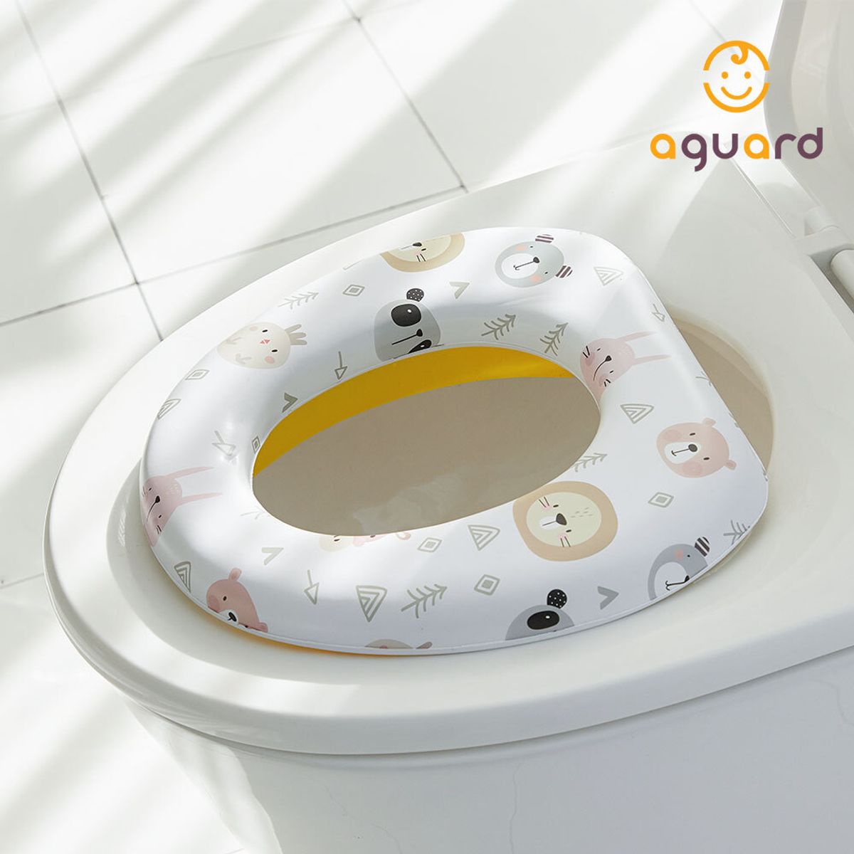 아가드(AGUARD) 유아 변기 커버 일반형 3종 1입 아기 배변 훈련 시트