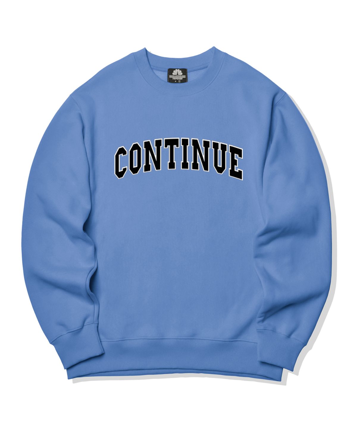 트립션(TRIPSHION) CONTINUE LOGO 크루넥 - 블루