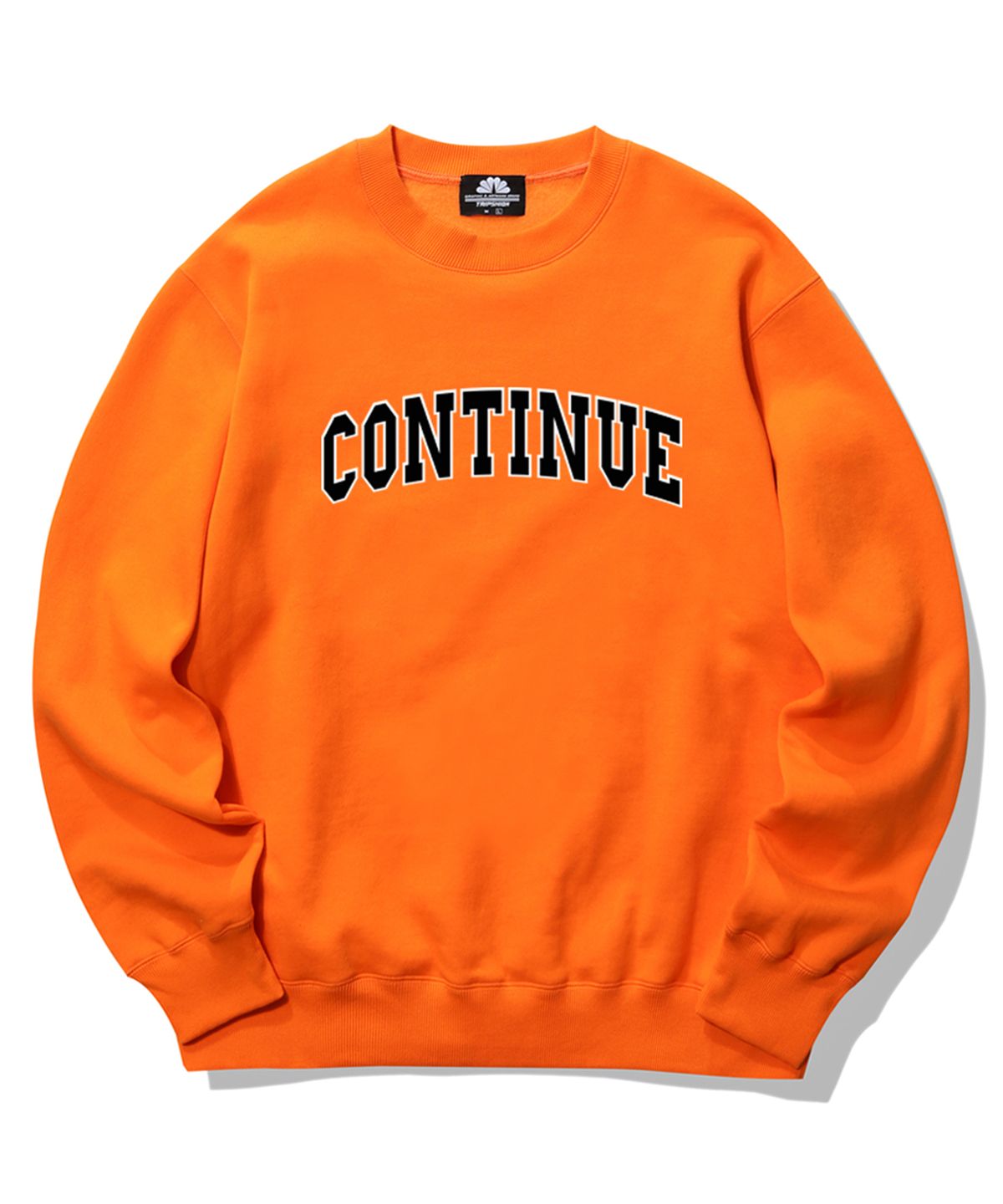 트립션(TRIPSHION) CONTINUE LOGO 크루넥 - 오렌지