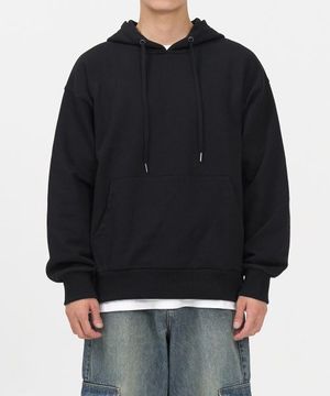 에센셜 후드 스웻 셔츠 (BLACK)