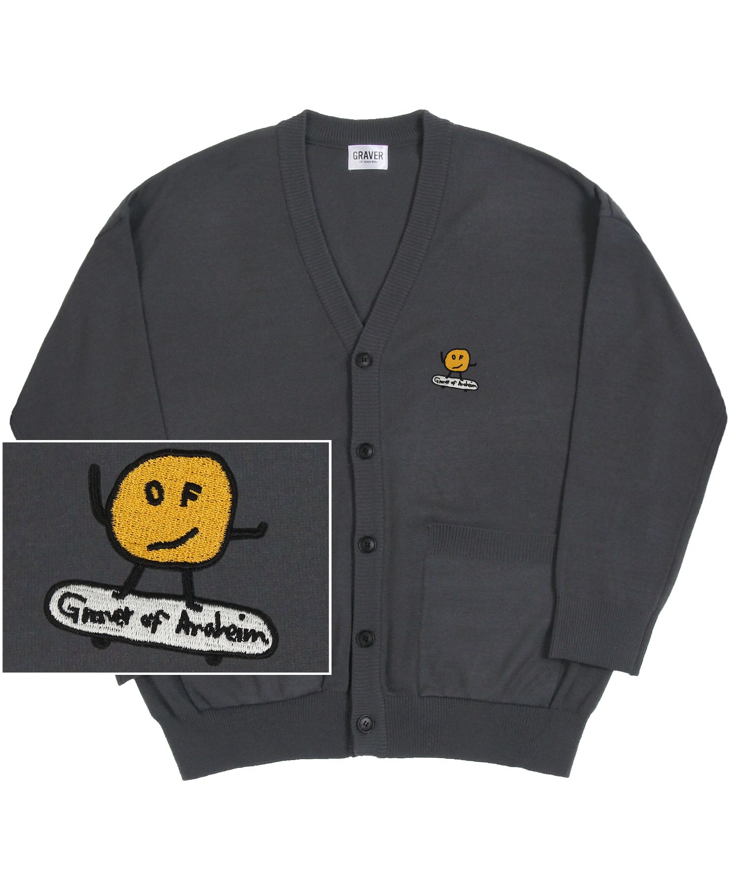 MUSINSA | GRAVER [UNISEX] DOTBOARD EMBROIDERED KNIT