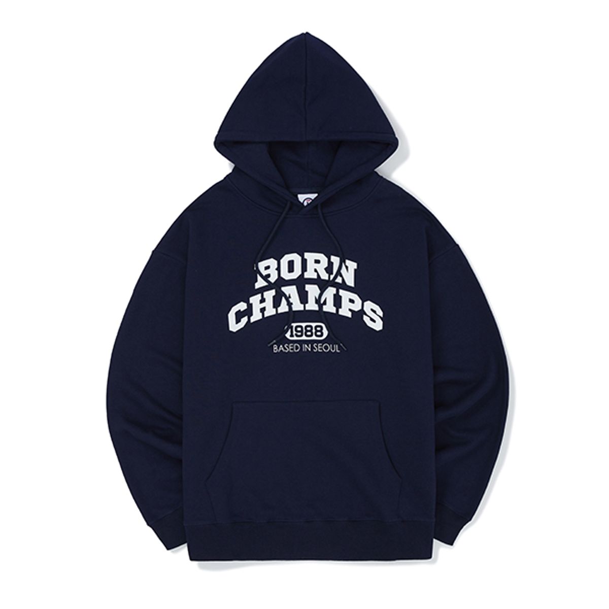 본챔스(BORN CHAMPS) BC 아치 로고 후드 B22ST01NA