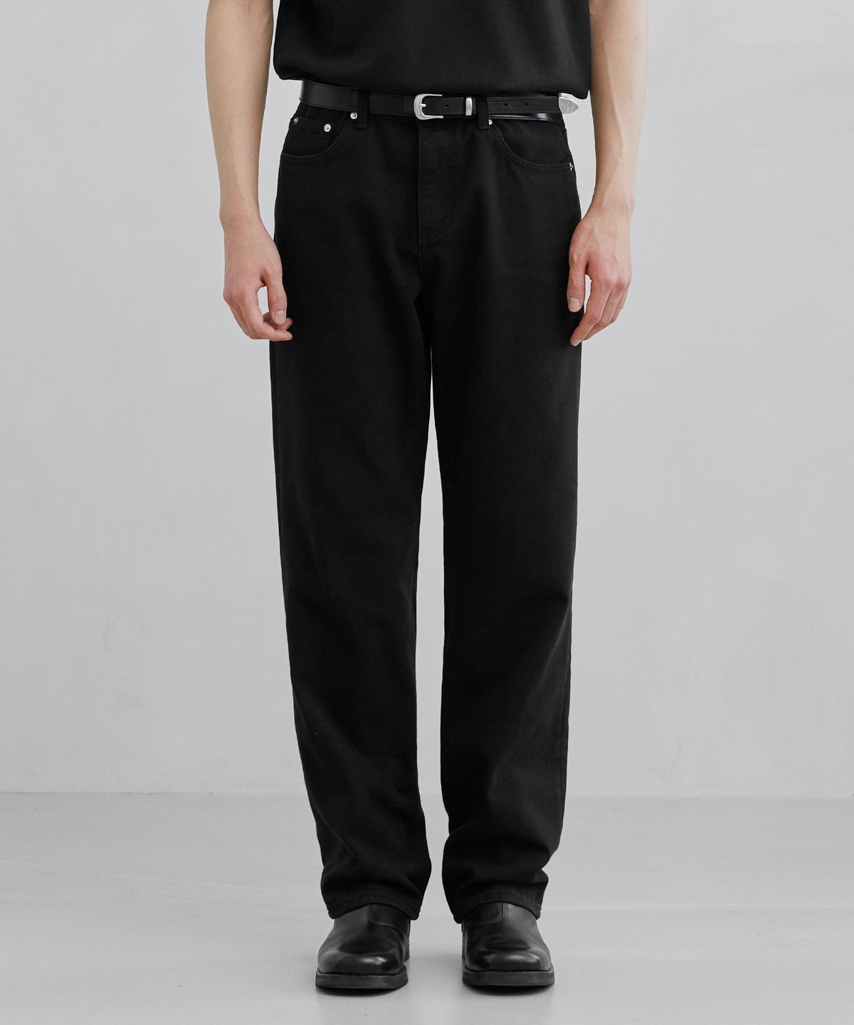 브랜디드(BRANDED) 1883 MONOCHROME JEANS [WIDE STRAIGHT]