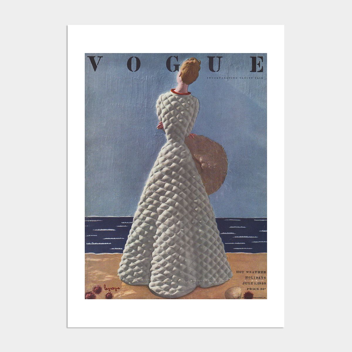 멜팅스튜디오(MELTING STUDIO) 빈티지 보그 액자 인테리어 포스터 / 02번 Vogue July 1938