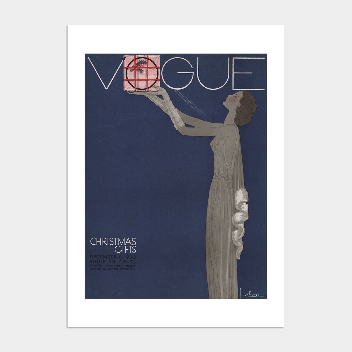 멜팅스튜디오(MELTING STUDIO) 빈티지 보그 액자 인테리어 포스터 / 10번 Vogue December 1930