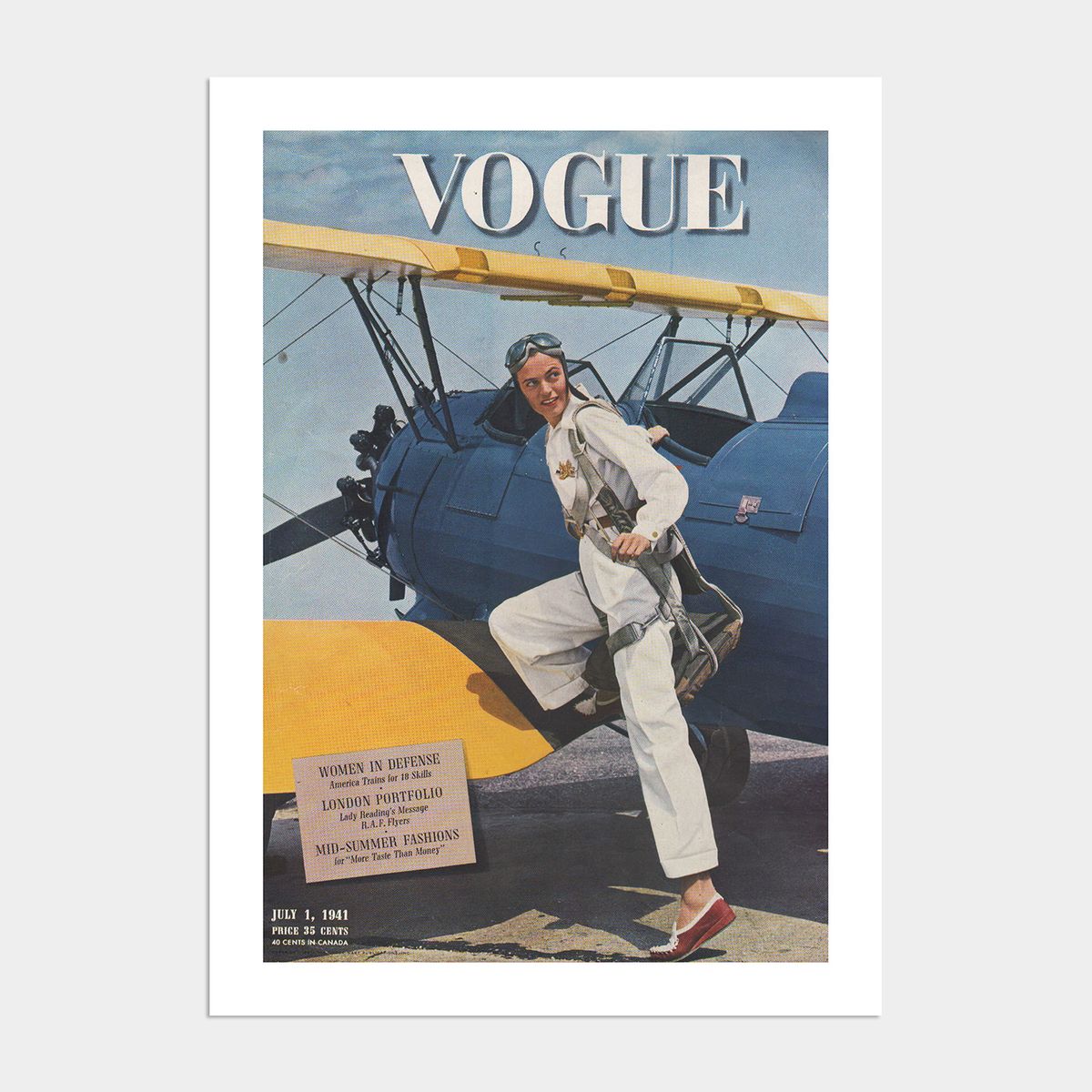 멜팅스튜디오(MELTING STUDIO) 빈티지 보그 액자 인테리어 포스터 / 13번 Vogue July 1941