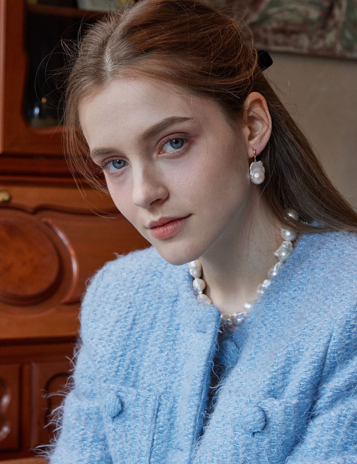 오브라비쉬에(OF-LAVISHE) Nancys Vintage Baroque Earrings _ 925silver