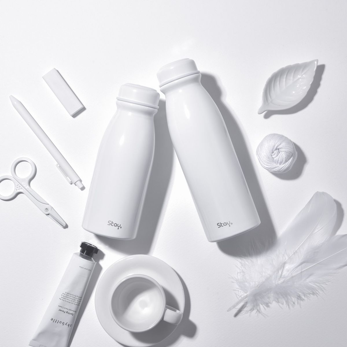 스테이24(STAY24) 라이크 초경량 스텐 텀블러 보온보냉 450ml_화이트