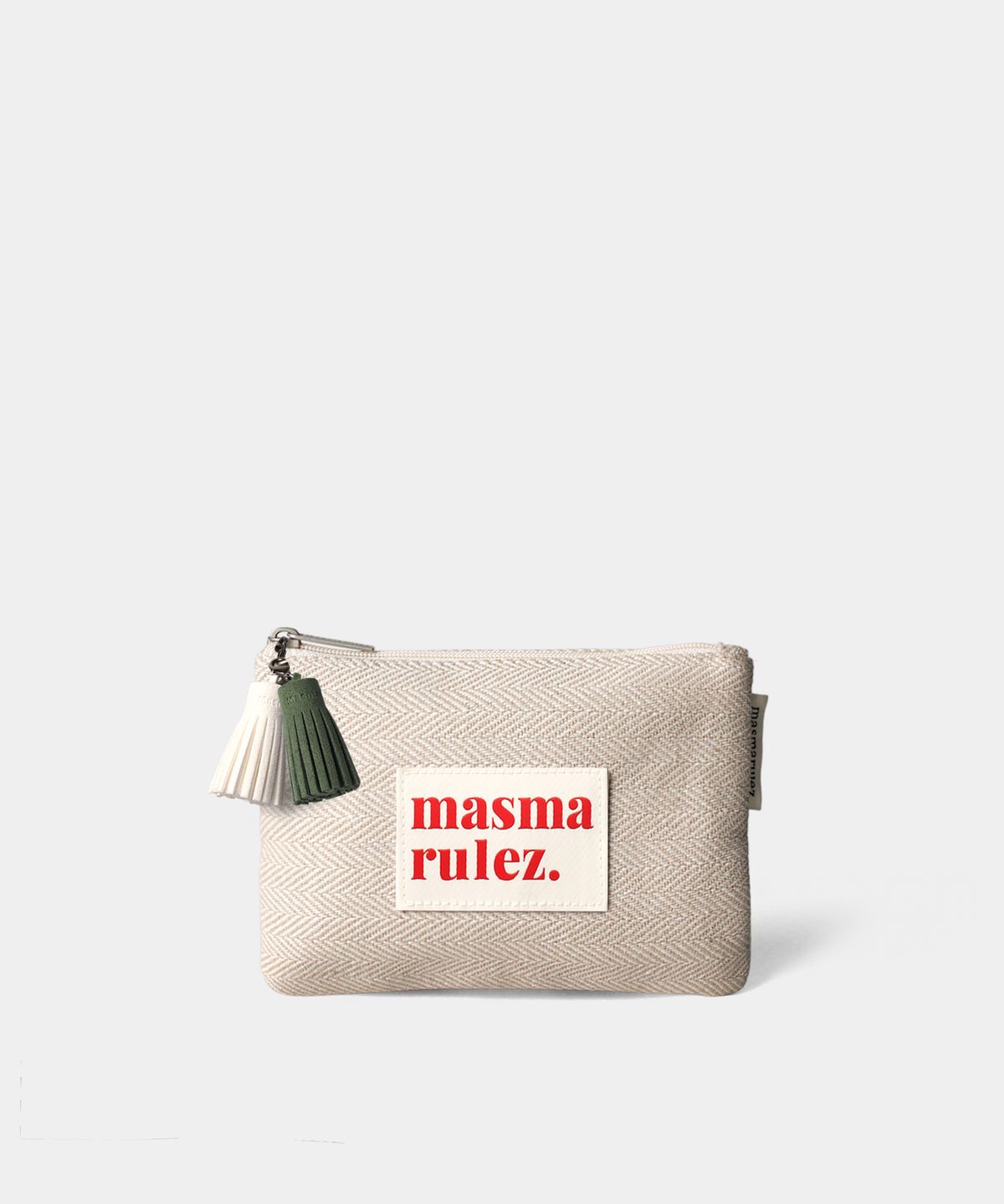 마스마룰즈(MASMARULEZ) Basic pouch _ 헤링본 베이지