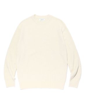 코튼 크루넥 니트 베이지