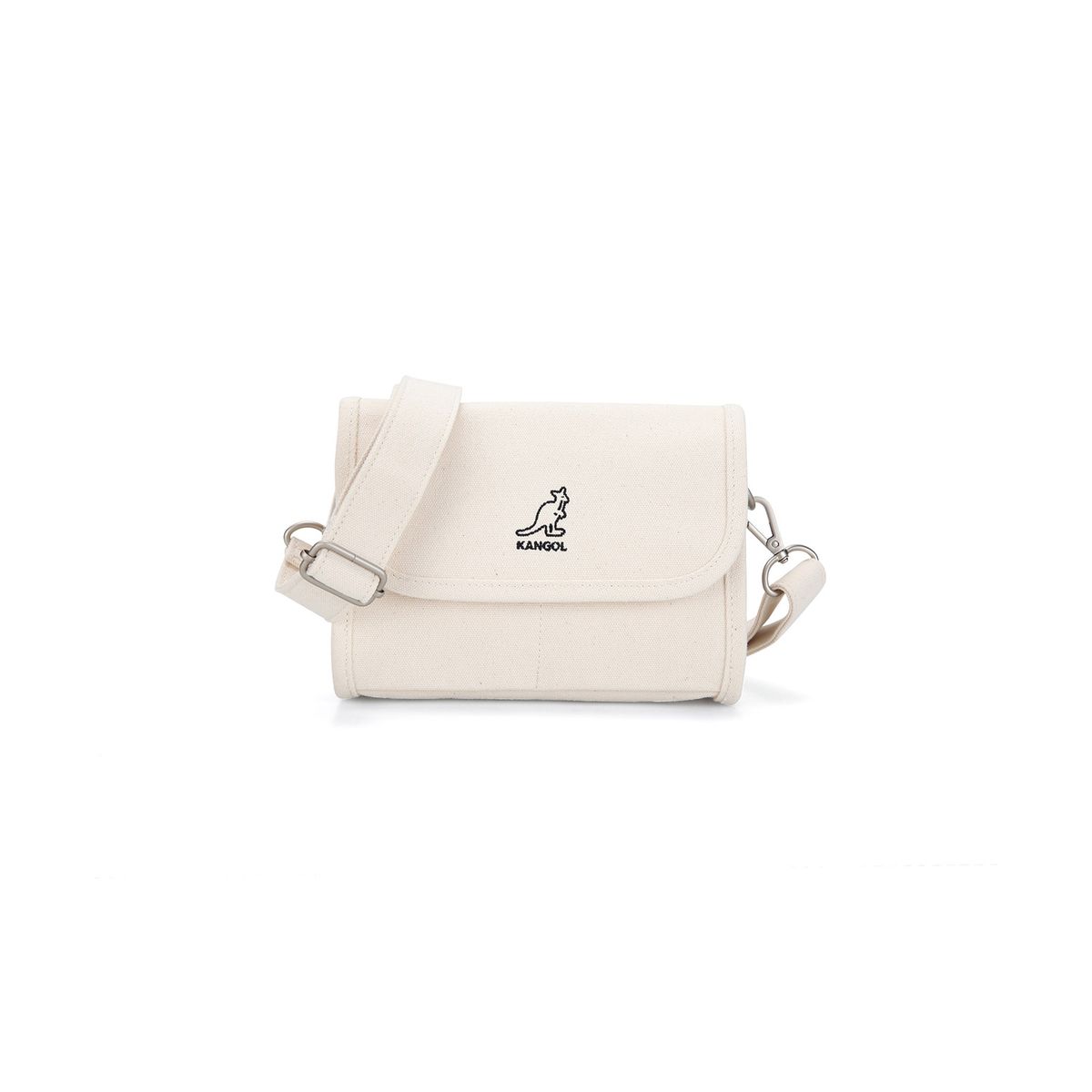 캉골(KANGOL) 럭키 캔버스 미니 크로스백 3174 아이보리