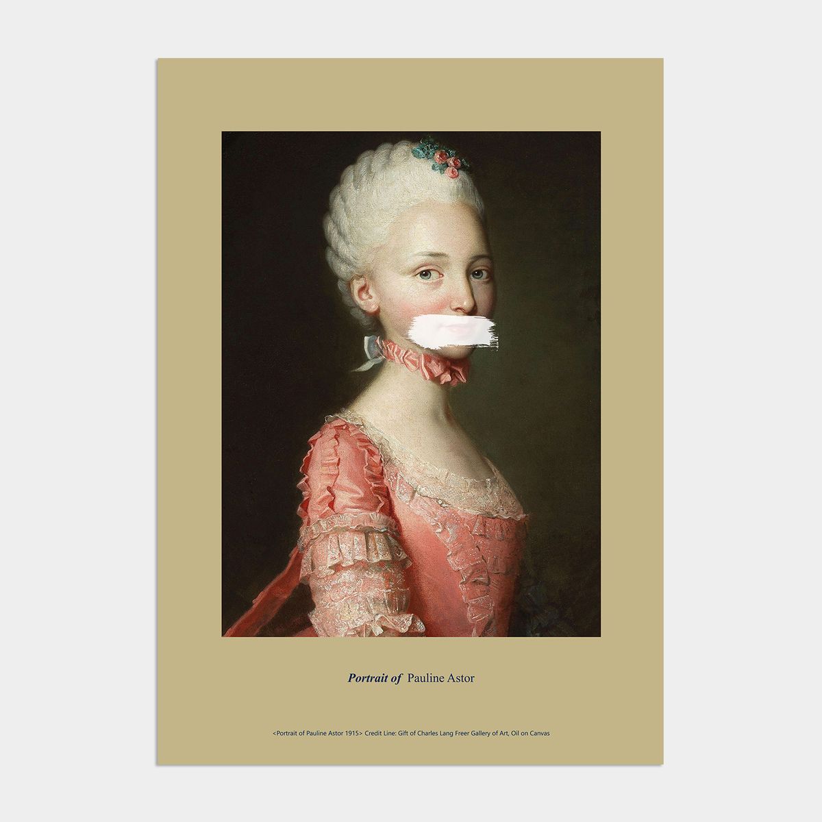 멜팅스튜디오(MELTING STUDIO) 빈티지 로코코 액자 인테리어 포스터 / 03번 Portrait of Pauline Astor