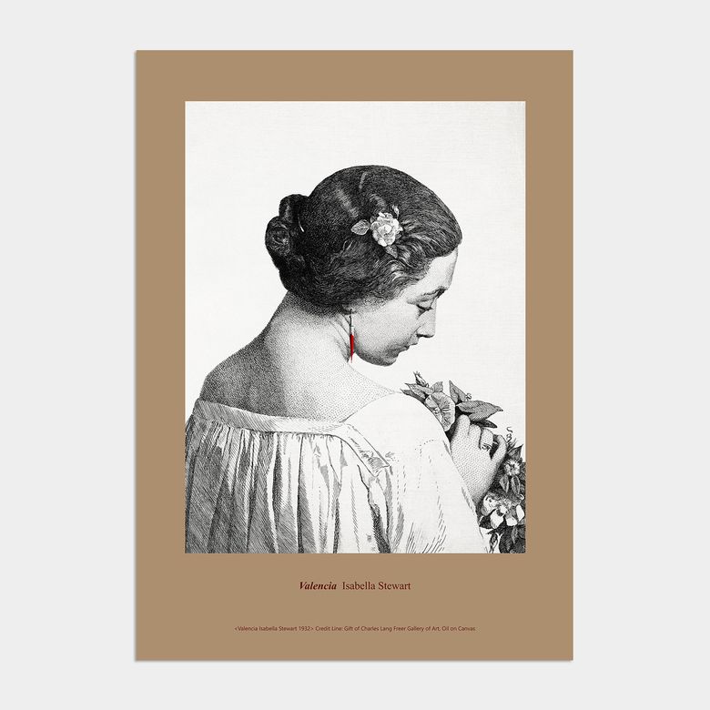 빈티지 로코코 액자 인테리어 포스터 / 07번 Valencia Isabella Stewart