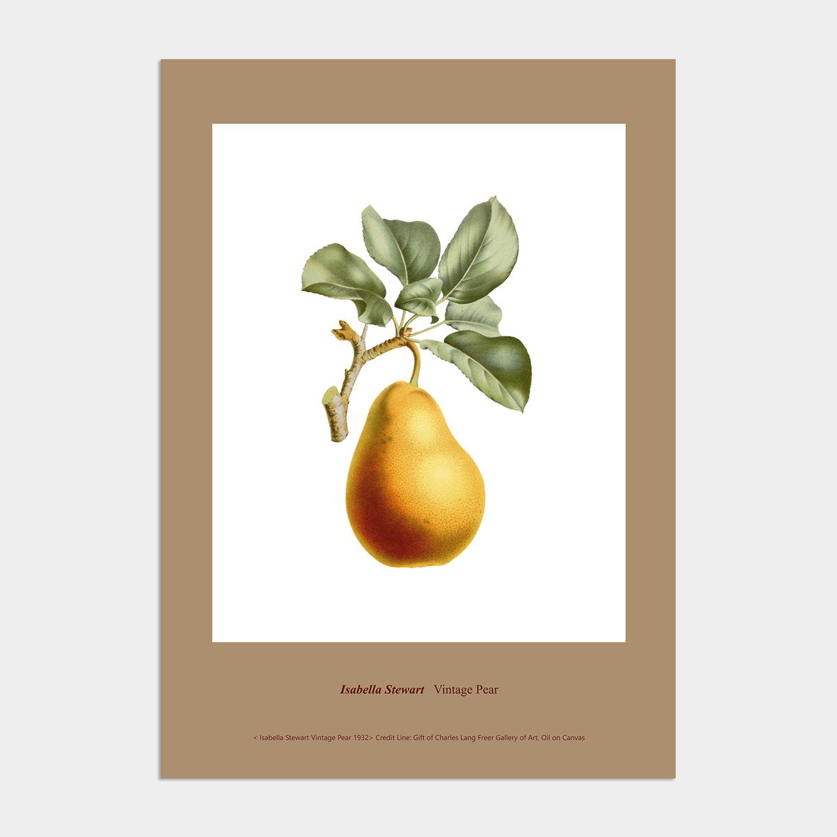 멜팅스튜디오(MELTING STUDIO) 빈티지 로코코 액자 인테리어 포스터 / 16번 Vintage Pear