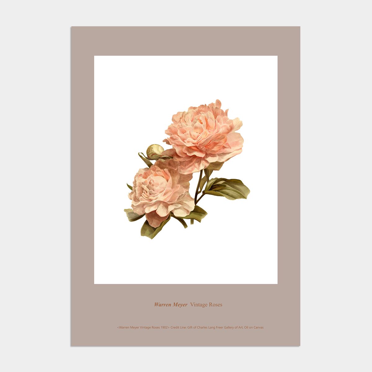 멜팅스튜디오(MELTING STUDIO) 빈티지 로코코 액자 인테리어 포스터 / 20번 Vintage Roses