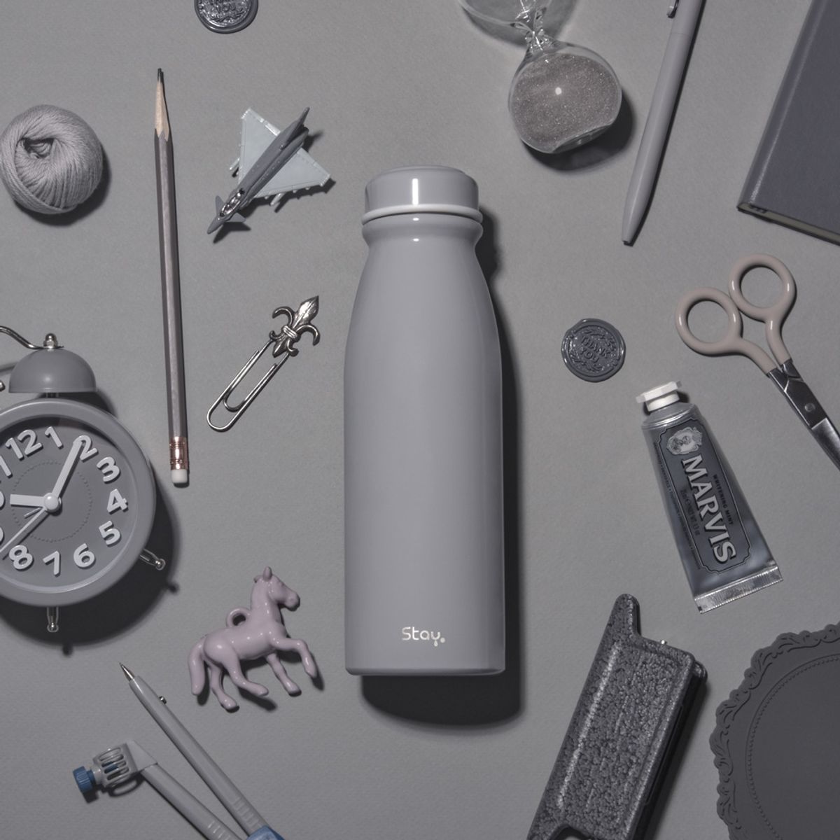 스테이24(STAY24) 라이크 초경량 스텐 텀블러 보온보냉 450ml_그레이