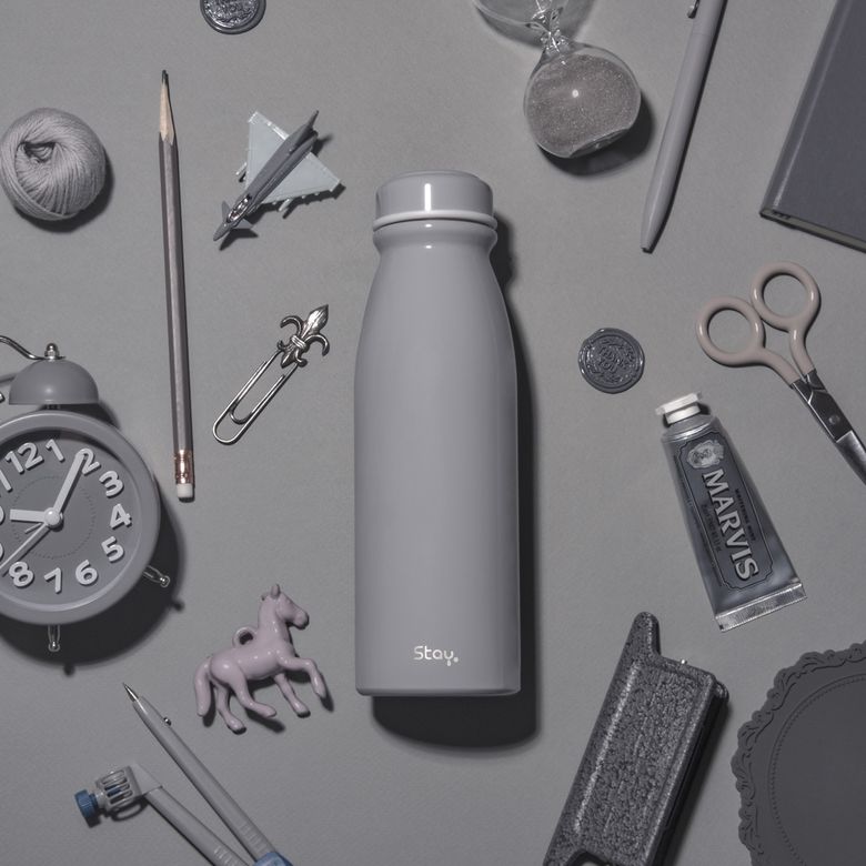 라이크 초경량 스텐 텀블러 보온보냉 450ml_그레이