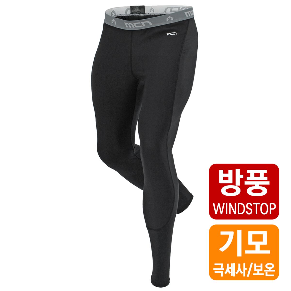 엠씨엔스포츠(MCNSPORTS) 방풍 언더웨어 하의 블랙
