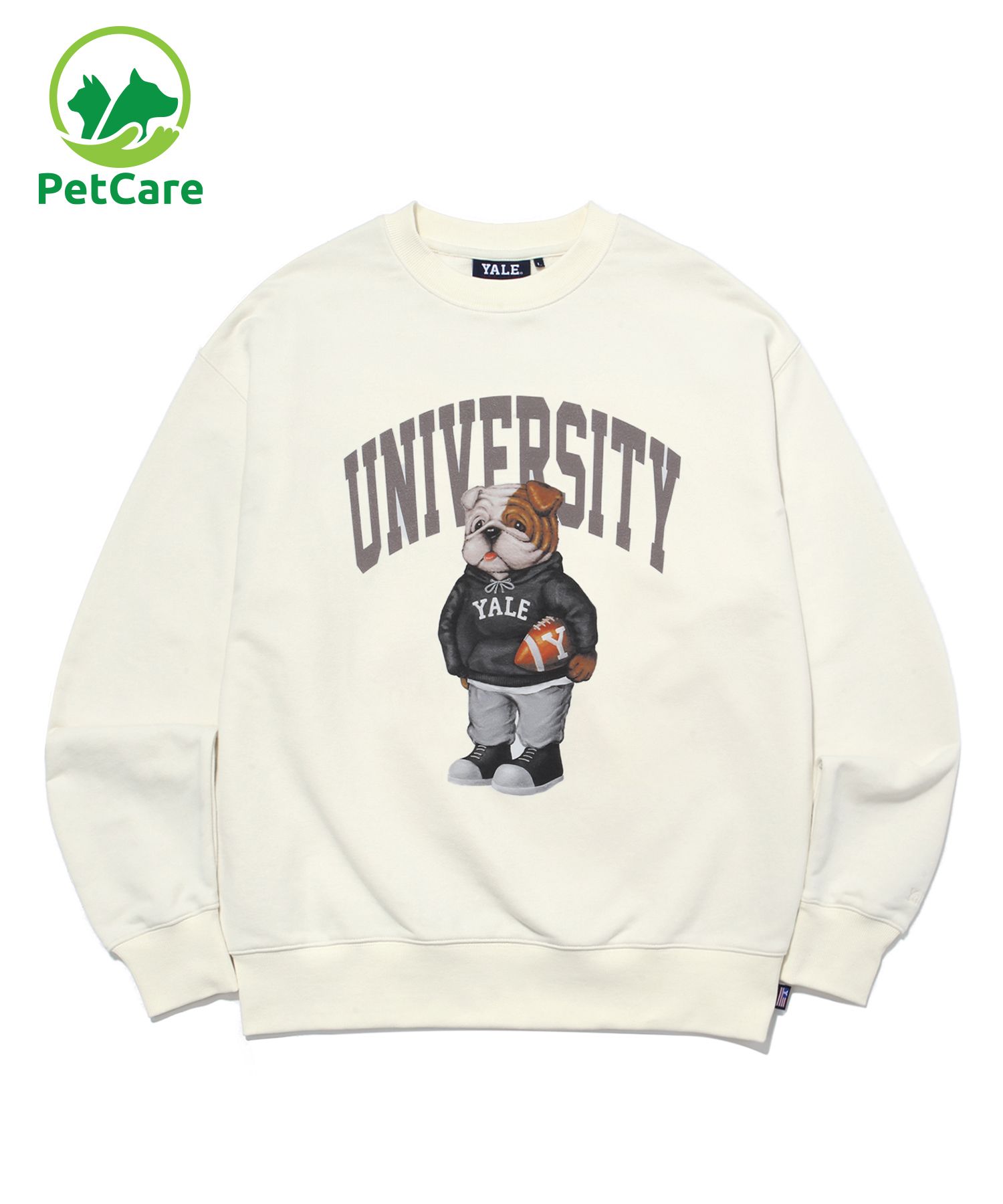 [ YALE ]★ UNIVERSITY DAN CREWNECK MUSINSA | YALE (Team Words) UNIVERSITY DAN CREWNECK IVORY