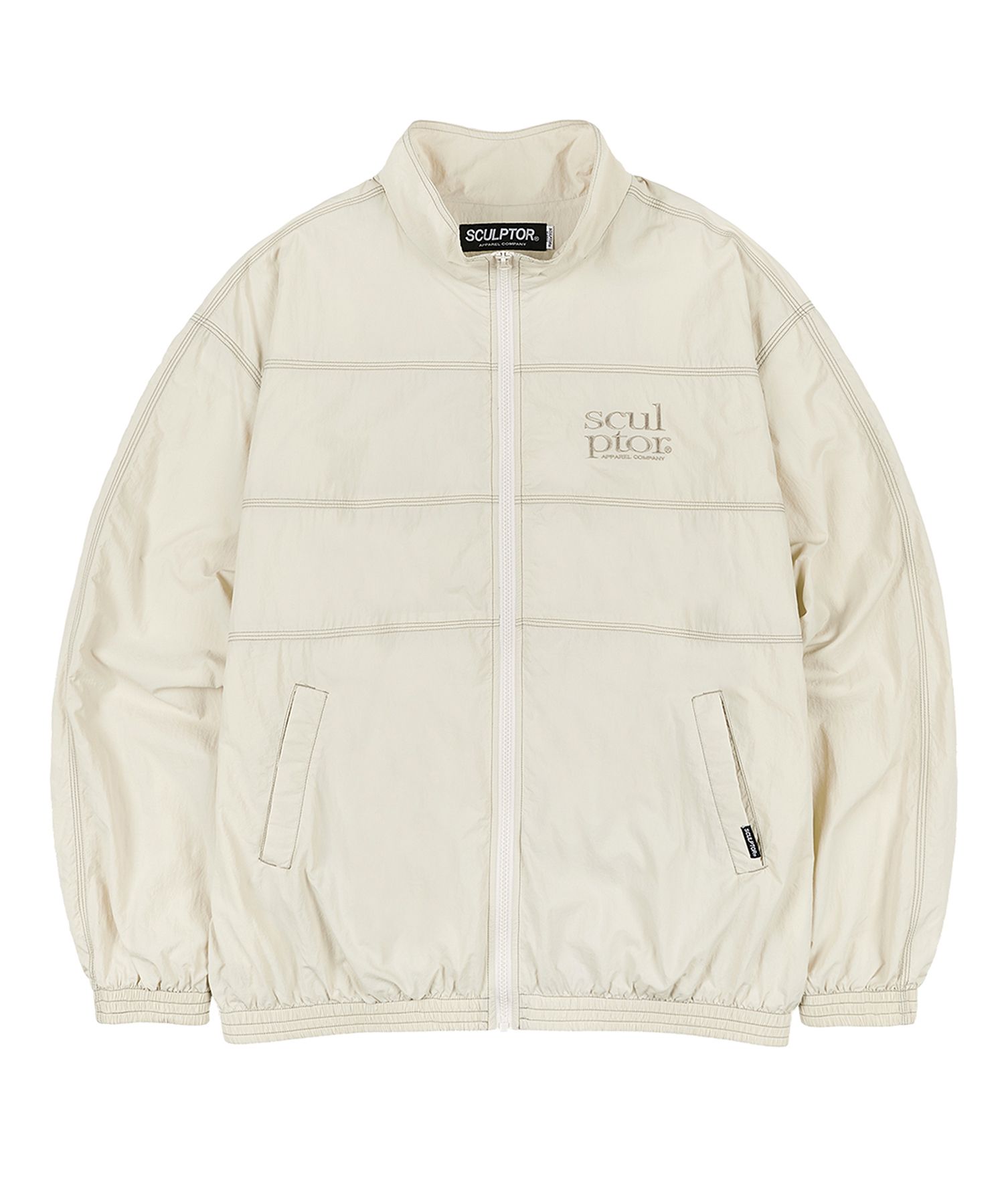超特価セール開催！！ MUSINSA | SCULPTOR Triple Stitched Windbreaker Cream ジャケット・アウター