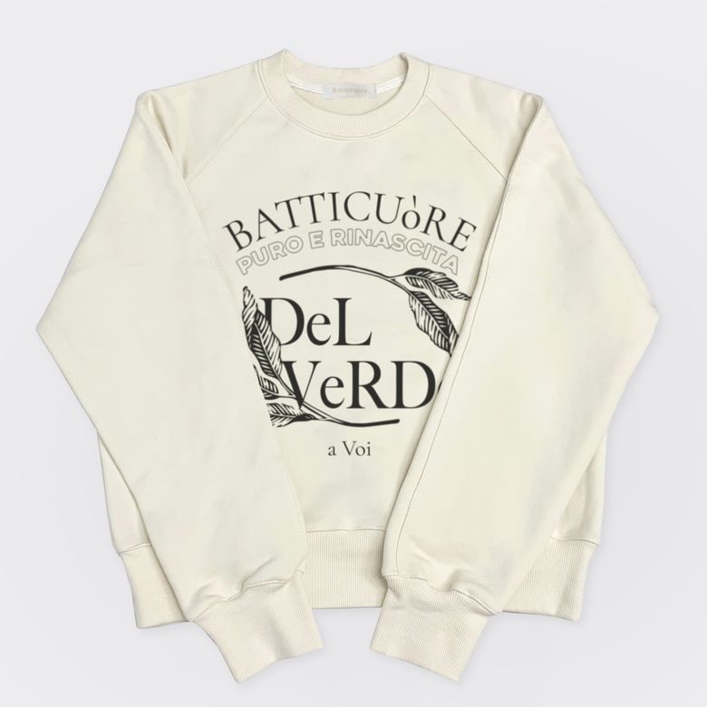 Leaf del Verde Sweatshirt (Ivory)